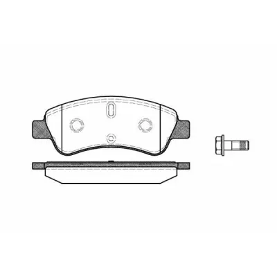 Set placute frana, frana disc REMSA 0840.10