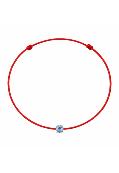 Bratara martisor decorata cu cristal Preciosa - Albastru deschis