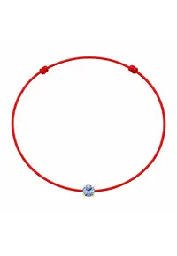 Bratara martisor decorata cu cristal Preciosa - Albastru deschis