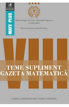 Gazeta Matematica Clasa a 8-a Teme supliment