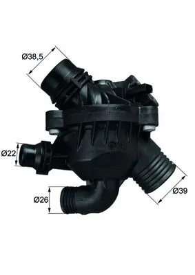 Termostat lichid racire (97 C, in carcasa) potrivit BMW X5 (E70), X6 (E71, E72) 3.0 10.06-07.14