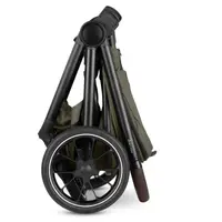 Carucior 2 in 1 pentru copii Circle Abc design S Three Verde cu suspensie, maner telescopic, suport reglabil pentru picioare, greutate admisa 22 kg