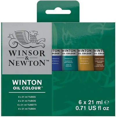 Set de vopsele de ulei Winsor & Newton Winton - 6 x 21 ml
