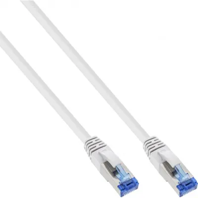 Cablu de retea RJ45 S/FTP PiMF Cat.6A LSOH 0.25m Alb, InLine IL76821W