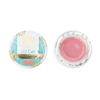 Gel UV construcție unghii, autonivelant, Global Fashion, cover, 15 g, yellowish Engros