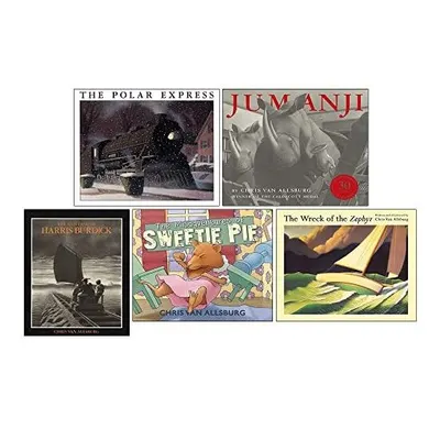 Chris Van Allsburg Collection 5 Books Set (the Polar Express, Jumanji, The Mysteries Of Harris Burdick, The Misadventures Of Sweetie Pie, The Wreck Of The Zephyr)