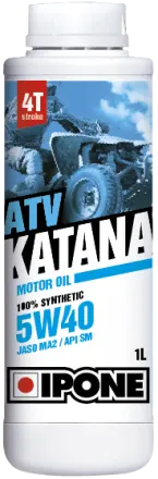 Ulei ATV 4T Ipone Katana ATV 5W40 100% Sintetic - JASO MA2 - API SM, 4L
