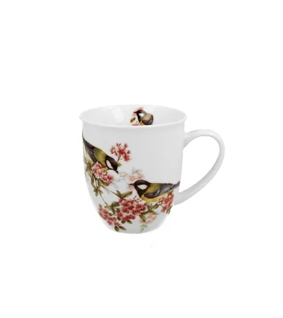 Cana din portelan 400 ml, model pitigoi mare, Great Tit