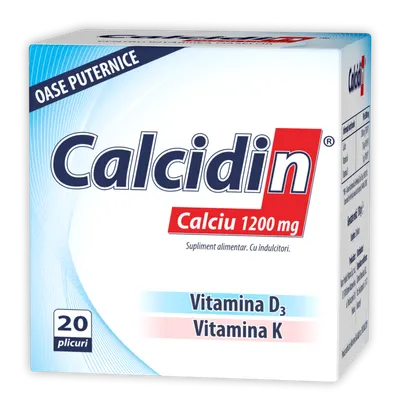 Calcidin 1200 mg, 20 plicuri, Zdrovit