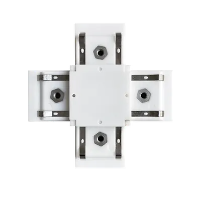 El-Xc X-Connector For Ultra Slim Magnetic Rail White