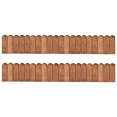 vidaXL Role de bordură, 2 buc., 120 cm, lemn de pin tratat