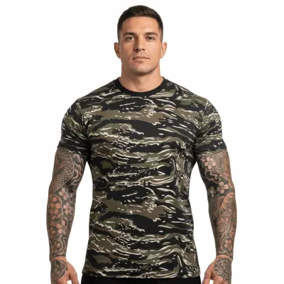 Tricou camuflaj Tiger Stripe MIL-TEC - S