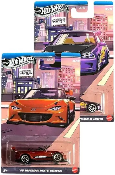 Mașinuță metalică Hot Wheels Silver Series - Compact Kings, 1:64, sortiment