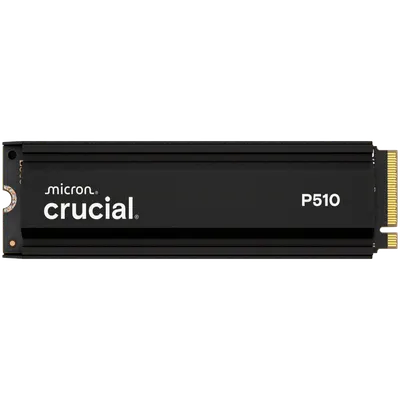 Crucial P510 2TB PCIe Gen5 NVMe 2280 M.2 SSD with heatsink
