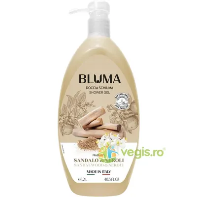 Gel de Dus Cremos cu Parfum de Lemn de Santal si Neroli 1.2L