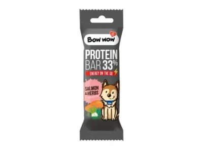 Bow Wow Baton Proteic cu Somon si Ierburi 32 Gr