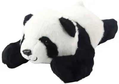 Jucărie de pluș Lean Toys - Panda, 30 cm, alb-negru