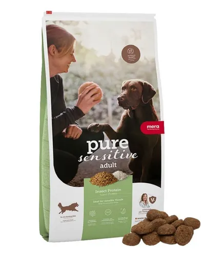 Hrană câini proteină insecte MERA Pure Sensitive Adult 4 kg hipoalergenică fără gluten
