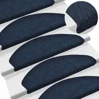 vidaXL Covorașe autoadezive pentru scări, 5 buc., 65x21x4 cm, bleumarin, semirotunde, mari