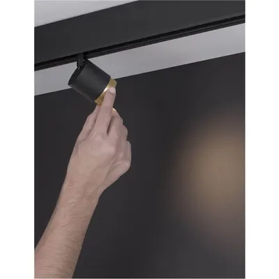 Sistem iluminat pe sina BREDA MAGNETIC Alama aurie & Nisipiu Negru Aluminiu 10W DC48V Philips 955Lm >90 3000K IP20