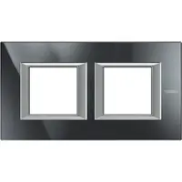 Rama dreptunghiulara Axolute aluminiu monocrom 2+2 module orizontal - Antracit