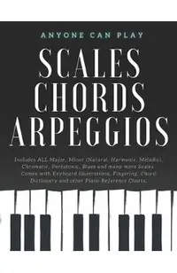 Essential Piano Scales, Chords & Arpeggios Guide - Complete Collection: 3 levels in 1 (Beginner to Advanced): Fingering, Keyboard illustration, Chord