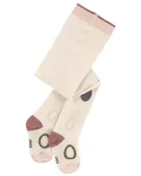 Colanți pentru bebeluși Lassig - Circles offwhite, 74-80 cm, 7-12 luni