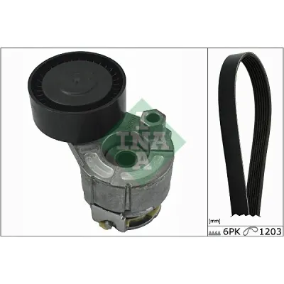 Set curea transmisie cu caneluri INA 529 0009 10