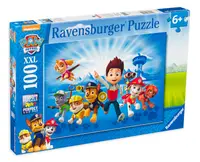 Puzzle Ravensburger din 100 XXL de piese - Echipa Paw Patrol