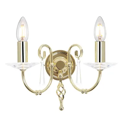 Aplica Aegean 2 Light Wall Light – Polished Brass