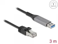 Cablu de retea USB 3.1-A la RJ45 Gigabit LAN 3m, Delock 60757