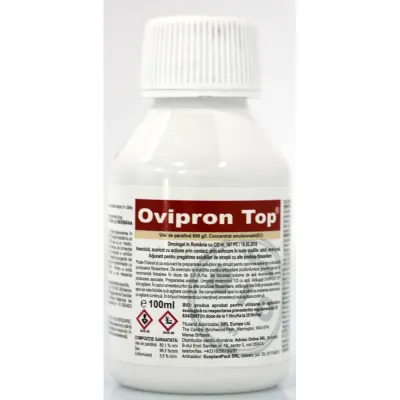 Ovipron Top 100 ml ulei horticol cu efect insecticid acaricid de contact, ulei de parafina, UPL (cais, cires, mar, nectarin, par, piersic, prun, vita de vie) - Default Title