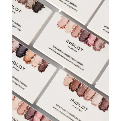 Inglot PlayInn Eyeshadow Palette paletă cu farduri de ochi culoare Fizzy Toffee 7.6 g