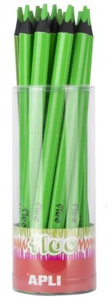 Creion colorat Apli - Jumbo Neon, verde