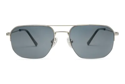 Eyerim Studio Anthony Matte Silver Grey Polarized