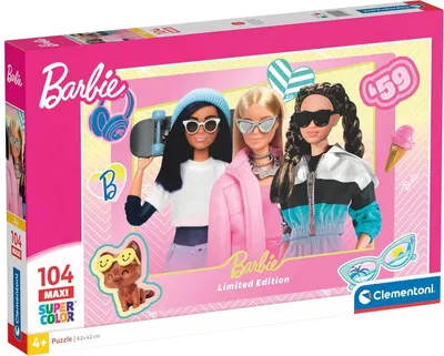 Puzzle Clementoni de 104 piese maxi - Barbie