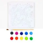 Set pictura pe panza imprimata 15. 5x15. 5cm, Nava spatiala
