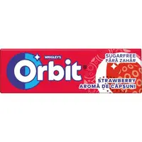 Orbit Strawberries guma de mestecat cu aroma de capsuni 10 pastile x 14 g, 30 bucati Engros