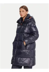 Geaca de iarna dama - albastru - poliamida - regular fit - fermoar -