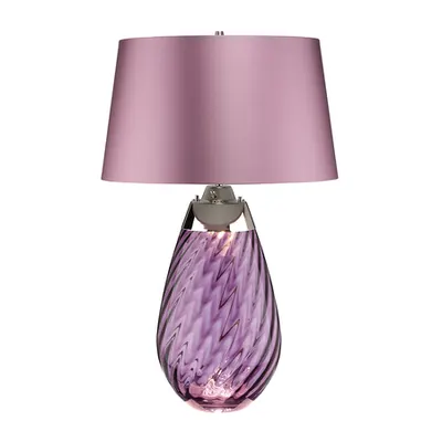 Veioza Lena 2 Light Large Plum Table Lamp