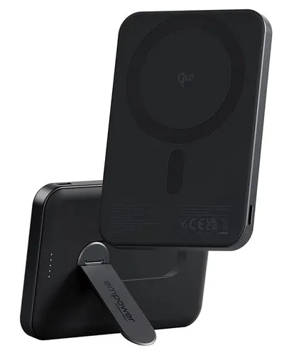 Baterie portabilă PanzerGlass - Rotate Stand, 5 000mAh, negru