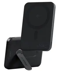 Baterie portabilă PanzerGlass - Rotate Stand, 5 000mAh, negru