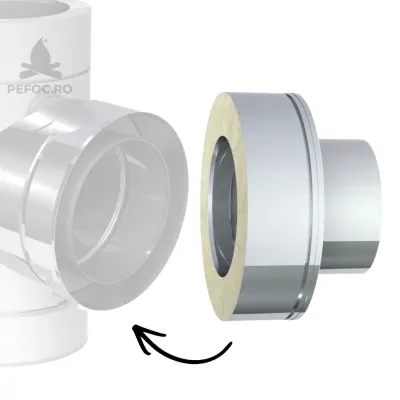 Adaptor burlan izolat la tubulatura simpla - DW ECO 50 PRO FI150