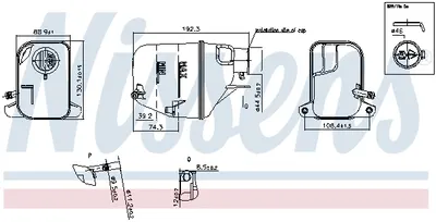 Vas expansiune cu capac potrivit MINI (R50, R53), (R52) 06.01-07.08