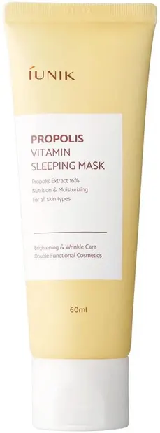 iUNIK Propolis Vitamin Mască de față de noapte, 60 ml