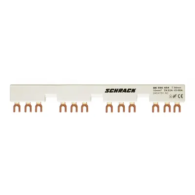 Bareta furca 3p pentru 4xBE5+ contact aux. 54mm, 63A
