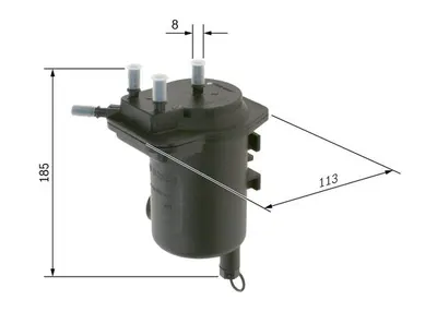 Filtru combustibil BOSCH 0 450 907 011