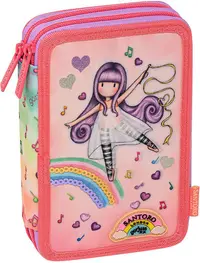 Penar cu rechizite Santoro Gorjuss - Little Dancer, 2 fermoare