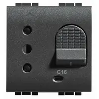 LL - priza de siguranta magnetotermica 2P+T16A antracit