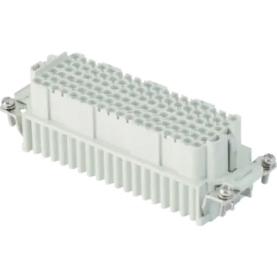 Insert pentru conector Mama - 104X27 - 108P + E 10A 250V / 4kV / 3 - CRIMP CONNECTION - GRI